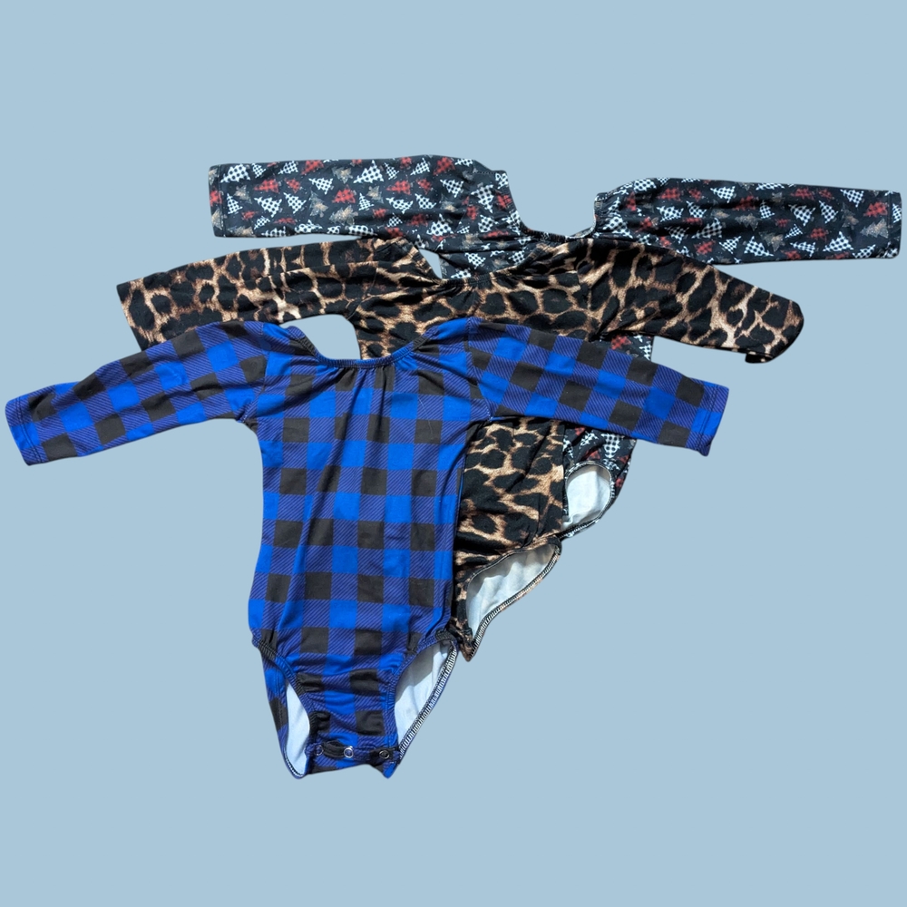 Trio of Stylish Long Sleeve Bodysuits
